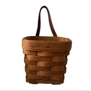 Longaberger Vintage 1996 Mini Square Handwoven Basket